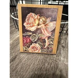Stamps Happen Fairy Rose Rubber Stamp Wood Mounted Art Craft